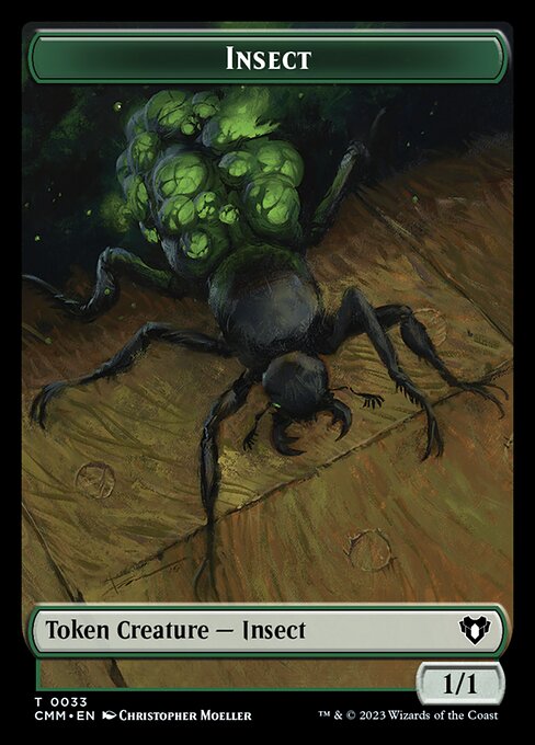 Spirit (0039) // Insect Double-Sided Token [Commander Masters Tokens] - The Mythic Store | 24h Order Processing