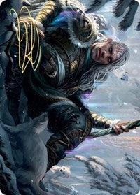 Jorn, God of Winter Art Card (Gold-Stamped Signature) [Kaldheim Art Series] - The Mythic Store | 24h Order Processing