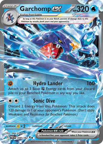 Garchomp ex (038/182) [Scarlet & Violet: Paradox Rift] - The Mythic Store | 24h Order Processing
