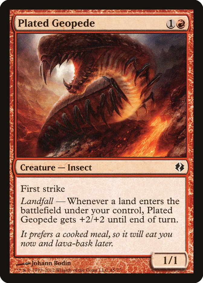 Plated Geopede [Duel Decks: Venser vs. Koth] - The Mythic Store | 24h Order Processing