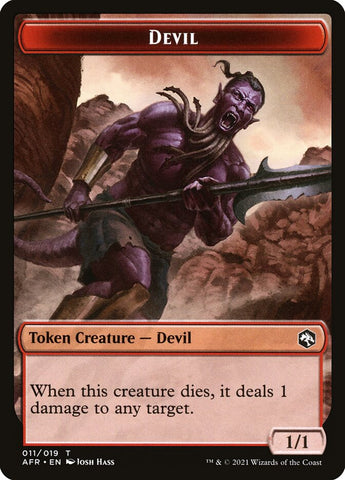 Devil // Icingdeath, Frost Tongue Double-Sided Token [Dungeons & Dragons: Adventures in the Forgotten Realms Tokens] - The Mythic Store | 24h Order Processing