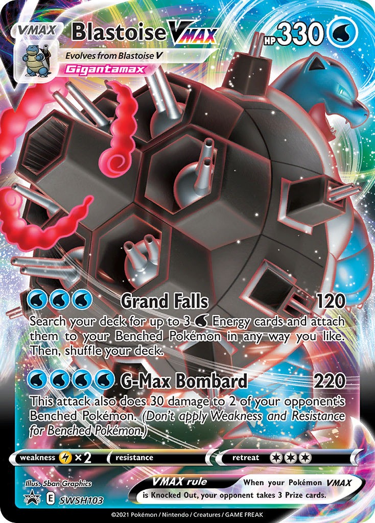 Blastoise VMAX (SWSH103) [Sword & Shield: Black Star Promos] - The Mythic Store | 24h Order Processing