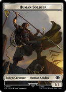 Human Soldier (0015) // Food (0023) Double-Sided Token (Surge Foil) [The Lord of the Rings: Tales of Middle-Earth Tokens] - The Mythic Store | 24h Order Processing