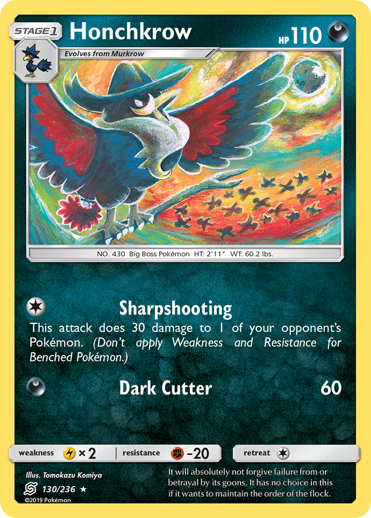 Honchkrow (130/236) [Sun & Moon: Unified Minds] - The Mythic Store | 24h Order Processing