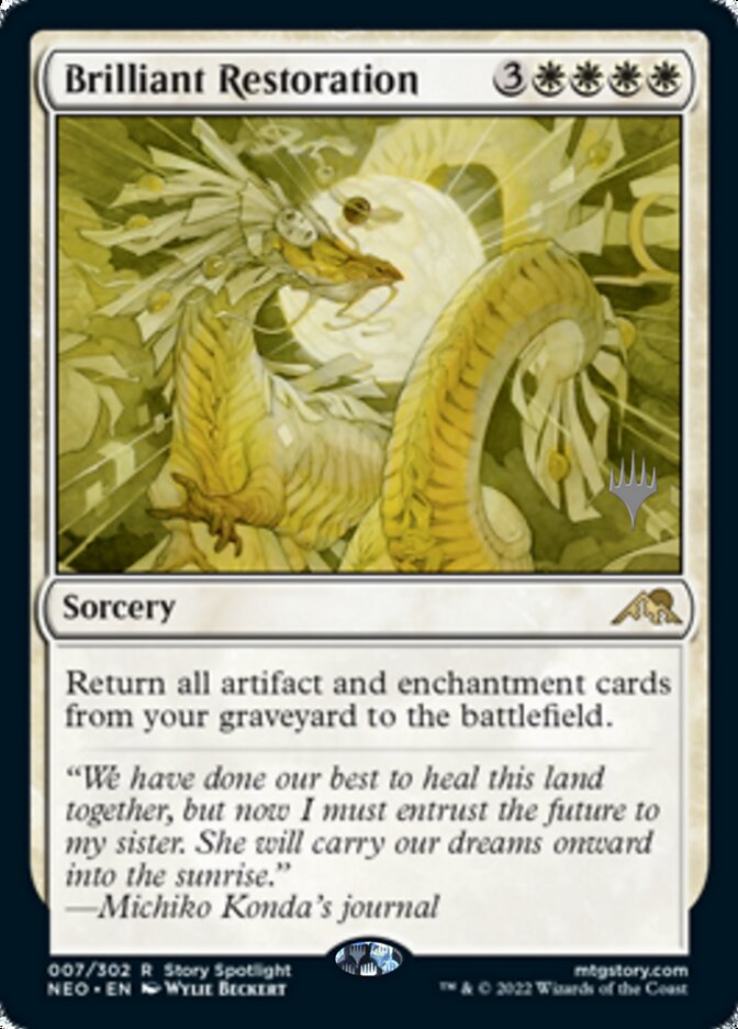 Brilliant Restoration (Promo Pack) [Kamigawa: Neon Dynasty Promos] - The Mythic Store | 24h Order Processing