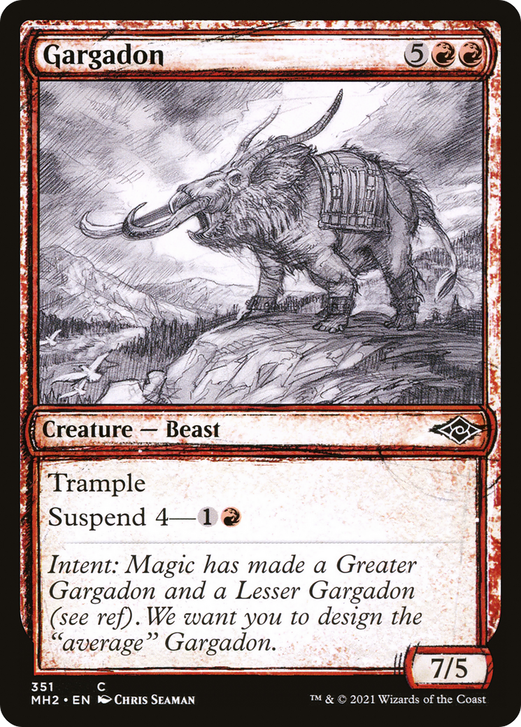 Gargadon (Sketch) [Modern Horizons 2] - The Mythic Store | 24h Order Processing