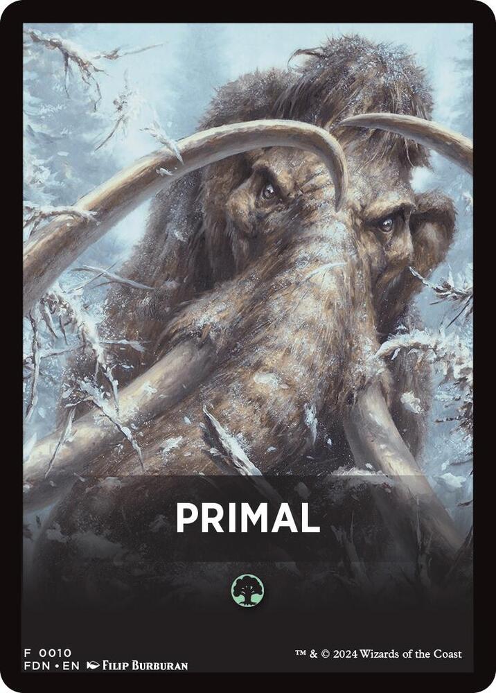 Primal Theme Card [Foundations Tokens] - The Mythic Store | 24h Order Processing