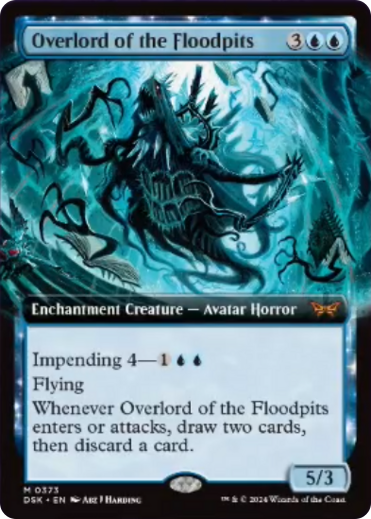 Overlord of the Floodpits (Extended Art) [Duskmourn: House of Horror] - The Mythic Store | 24h Order Processing