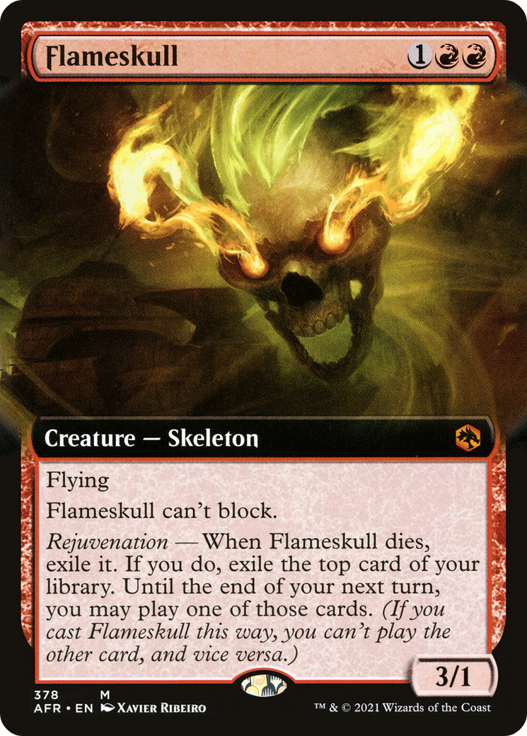 Flameskull (Extended Art) [Dungeons & Dragons: Adventures in the Forgotten Realms] - The Mythic Store | 24h Order Processing