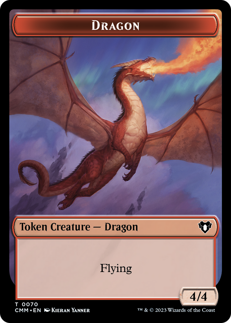 Dragon // Kor Ally Double-Sided Token [Commander Masters Tokens] - The Mythic Store | 24h Order Processing