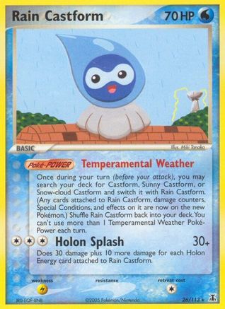 Rain Castform (26/113) [EX: Delta Species] - The Mythic Store | 24h Order Processing