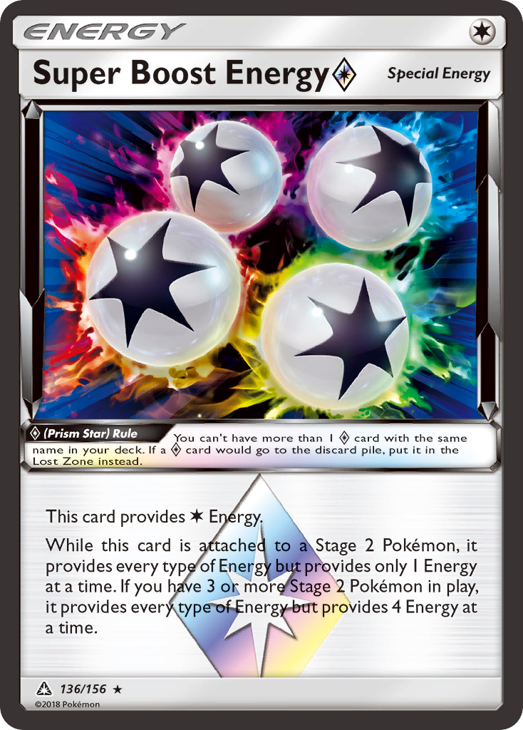 Super Boost Energy (136/156) (Prism Star) [Sun & Moon: Ultra Prism] - The Mythic Store | 24h Order Processing
