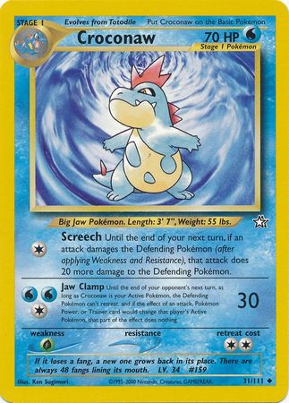 Croconaw (31/111) [Neo Genesis Unlimited] - The Mythic Store | 24h Order Processing