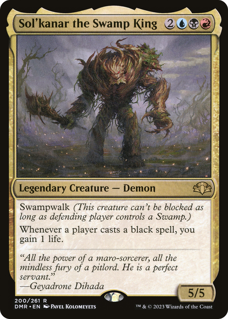 Sol'kanar the Swamp King [Dominaria Remastered] - The Mythic Store | 24h Order Processing
