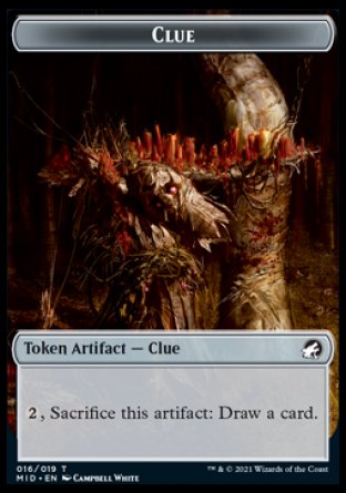 Clue // Insect Double-Sided Token [Innistrad: Midnight Hunt Tokens] - The Mythic Store | 24h Order Processing