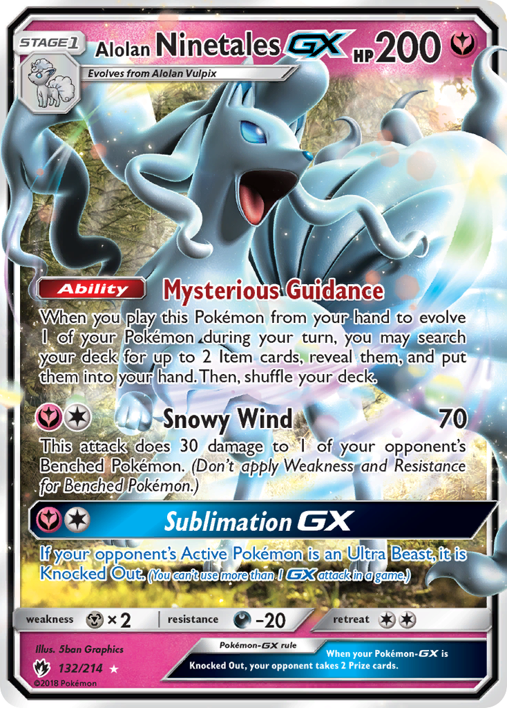 Alolan Ninetales GX (132/214) [Sun & Moon: Lost Thunder] - The Mythic Store | 24h Order Processing