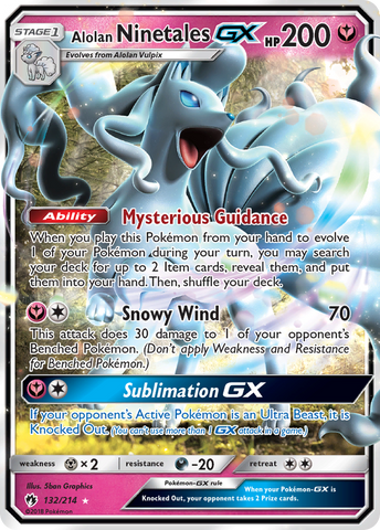 Alolan Ninetales GX (132/214) [Sun & Moon: Lost Thunder] - The Mythic Store | 24h Order Processing