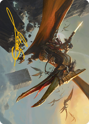 Skyhunter Strike Force Art Card (Gold-Stamped Signature) [Phyrexia: All Will Be One Art Series] - The Mythic Store | 24h Order Processing
