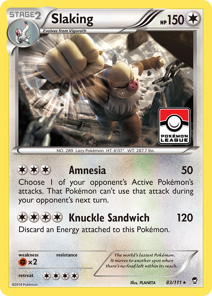 Slaking (83/111) [XY: Furious Fists] - The Mythic Store | 24h Order Processing