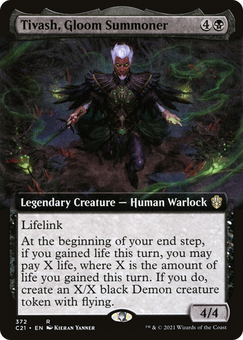 Tivash, Gloom Summoner (Extended Art) [Commander 2021] - The Mythic Store | 24h Order Processing