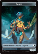Robot // Emblem - Tezzeret, Cruel Captain Double-Sided Token [Edge of Eternities Tokens] - The Mythic Store | 24h Order Processing