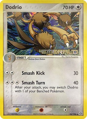Dodrio (26/106) (Stamped) [EX: Emerald] - The Mythic Store | 24h Order Processing
