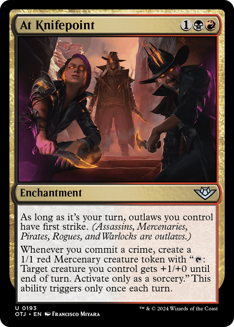 At Knifepoint [Outlaws of Thunder Junction] - The Mythic Store | 24h Order Processing