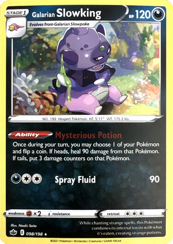 Galarian Slowking (098/198) (Cosmos Holo) [Sword & Shield: Chilling Reign] - The Mythic Store | 24h Order Processing