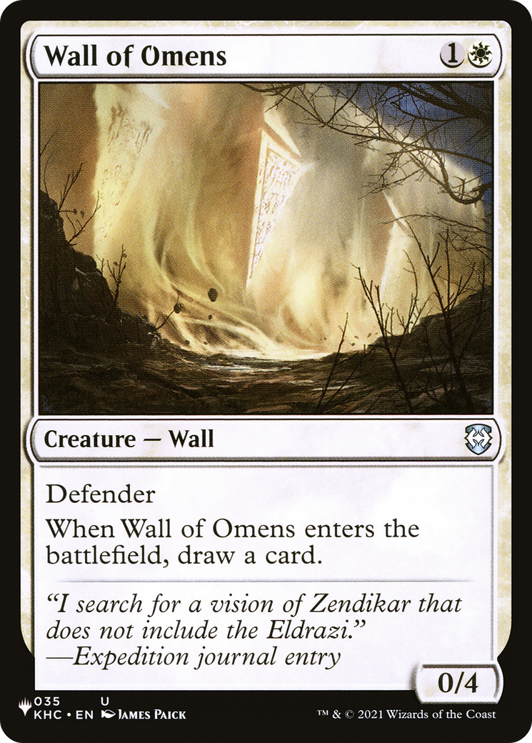 Wall of Omens (KHC) [The List] - The Mythic Store | 24h Order Processing