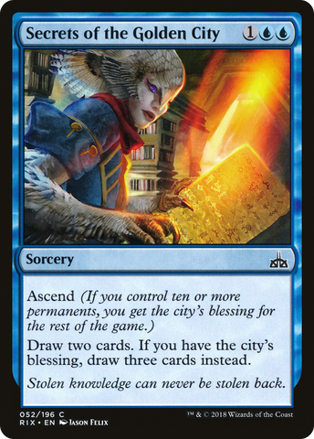 Secrets of the Golden City [Rivals of Ixalan] - The Mythic Store | 24h Order Processing