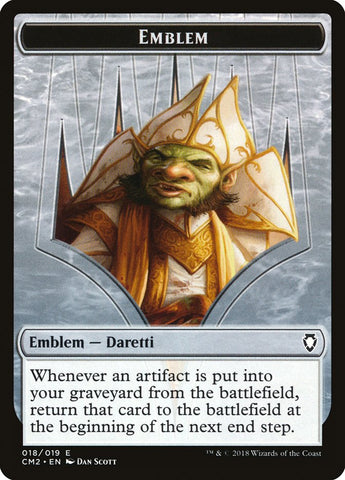 Daretti, Scrap Savant Emblem [Commander Anthology Volume II Tokens] - The Mythic Store | 24h Order Processing