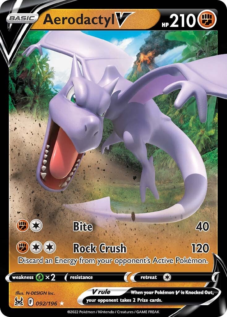 Aerodactyl V (092/196) [Sword & Shield: Lost Origin] - The Mythic Store | 24h Order Processing