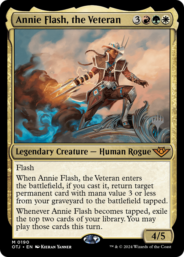 Annie Flash, the Veteran (Promo Pack) [Outlaws of Thunder Junction Promos] - The Mythic Store | 24h Order Processing