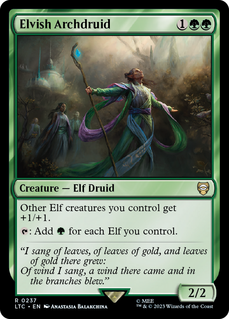 Elvish Archdruid [The Lord of the Rings: Tales of Middle-Earth Commander] - The Mythic Store | 24h Order Processing