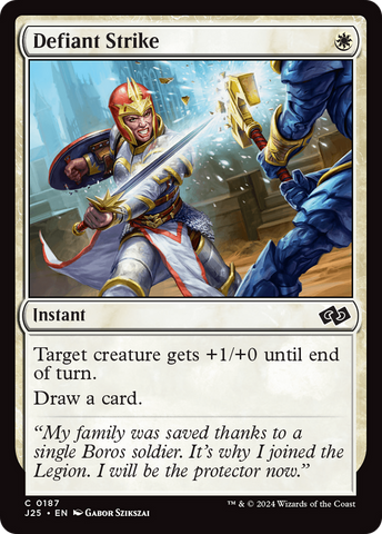 Defiant Strike [Foundations Jumpstart] - The Mythic Store | 24h Order Processing