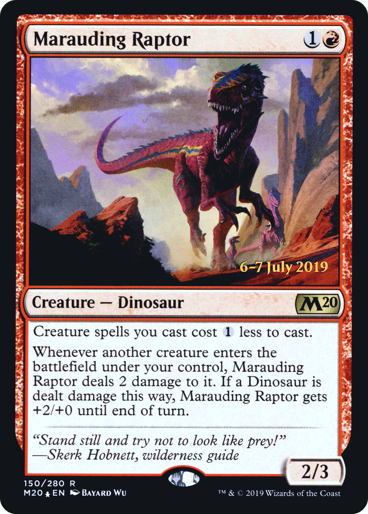 Marauding Raptor [Core Set 2020 Prerelease Promos] - The Mythic Store | 24h Order Processing