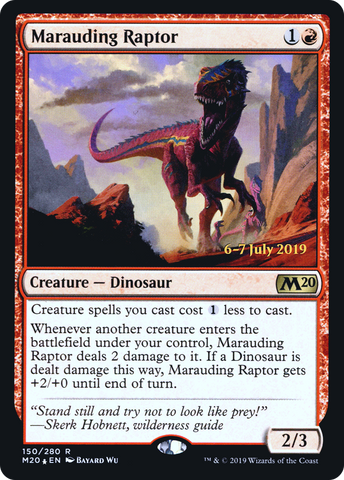 Marauding Raptor [Core Set 2020 Prerelease Promos] - The Mythic Store | 24h Order Processing
