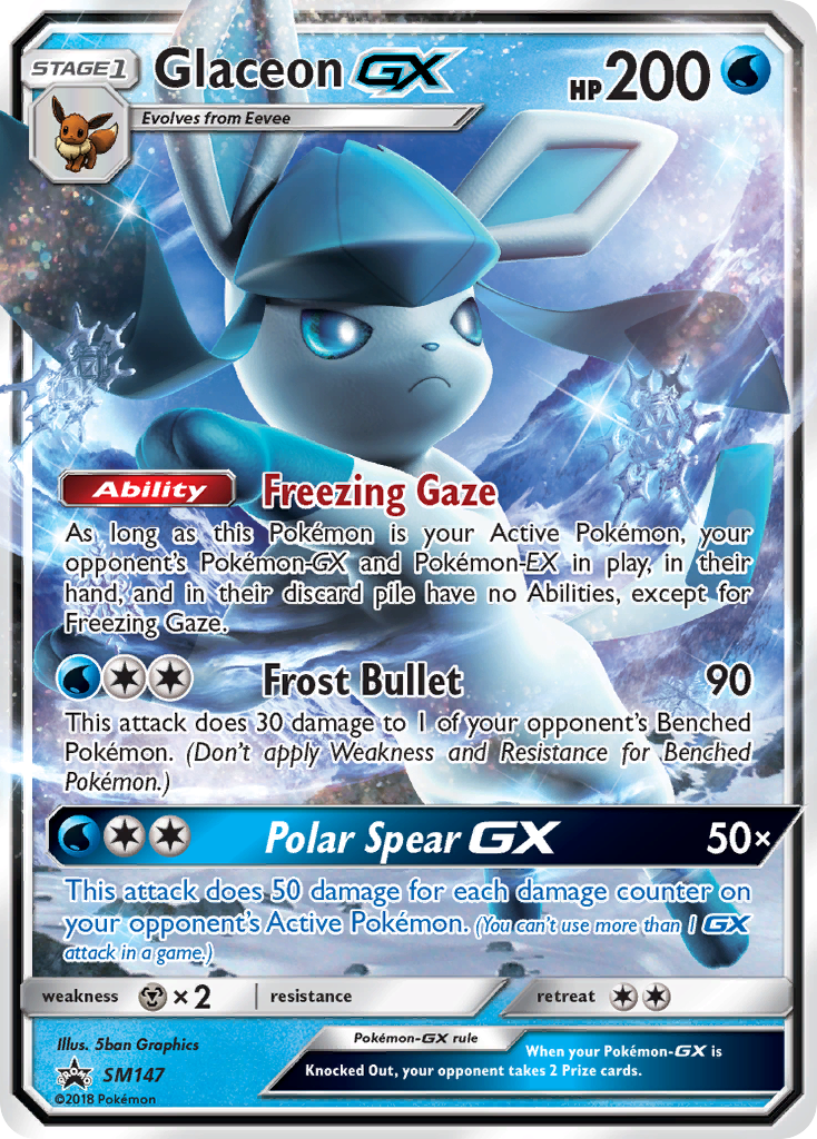 Glaceon GX (SM147) [Sun & Moon: Black Star Promos] - The Mythic Store | 24h Order Processing