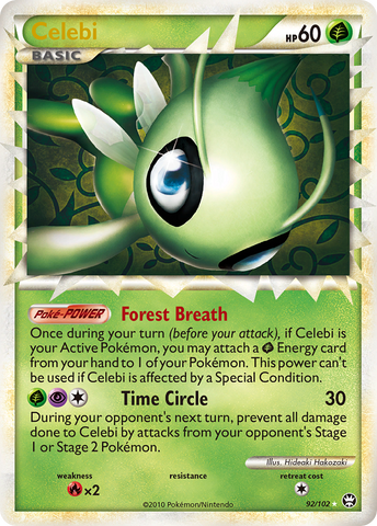 Celebi (92/102) [HeartGold & SoulSilver: Triumphant] - The Mythic Store | 24h Order Processing