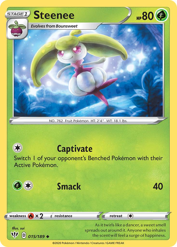 Steenee (015/189) [Sword & Shield: Darkness Ablaze] - The Mythic Store | 24h Order Processing