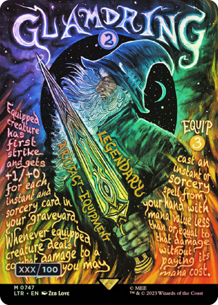 Glamdring (Borderless Poster) (Serialized) [The Lord of the Rings: Tales of Middle-Earth] - The Mythic Store | 24h Order Processing