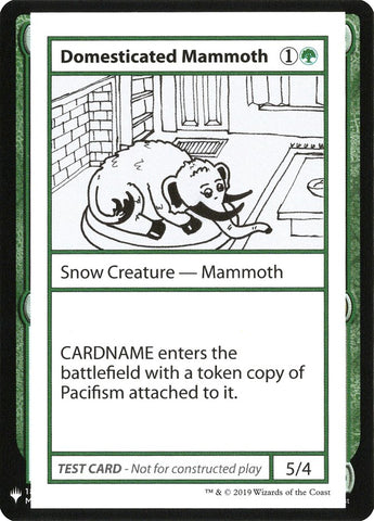 Domesticated Mammoth [Mystery Booster Playtest Cards] - The Mythic Store | 24h Order Processing