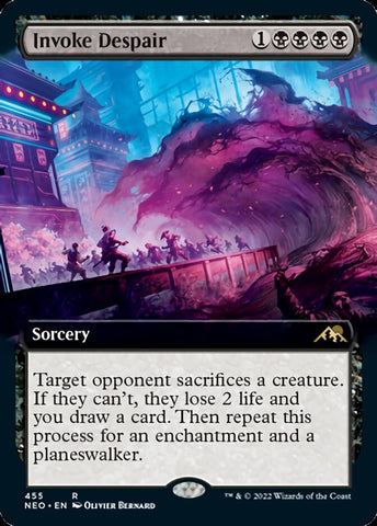 Invoke Despair (Extended Art) [Kamigawa: Neon Dynasty] - The Mythic Store | 24h Order Processing