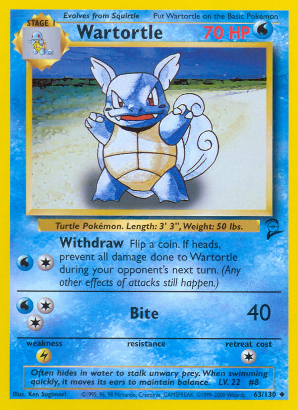 Wartortle (63/130) [Base Set 2] - The Mythic Store | 24h Order Processing
