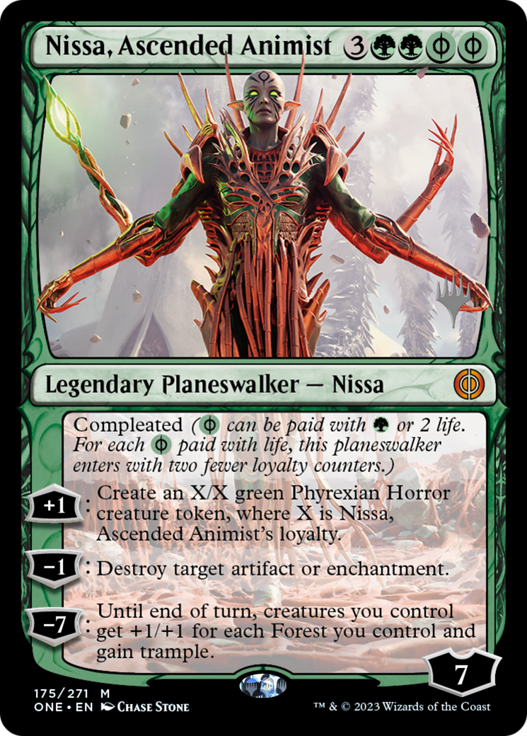 Nissa, Ascended Animist (Promo Pack) [Phyrexia: All Will Be One Promos] - The Mythic Store | 24h Order Processing