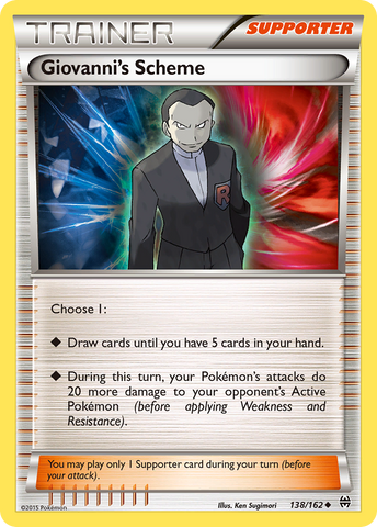 Giovanni's Scheme (138/162) [XY: BREAKthrough] - The Mythic Store | 24h Order Processing
