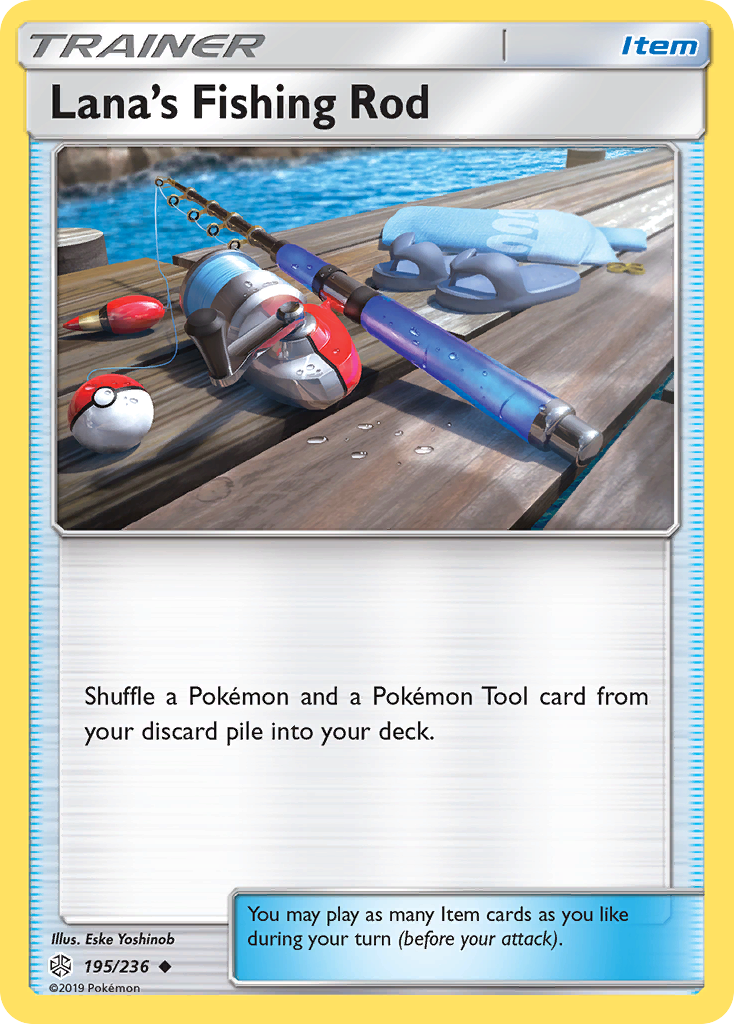 Lana's Fishing Rod (195/236) [Sun & Moon: Cosmic Eclipse] - The Mythic Store | 24h Order Processing
