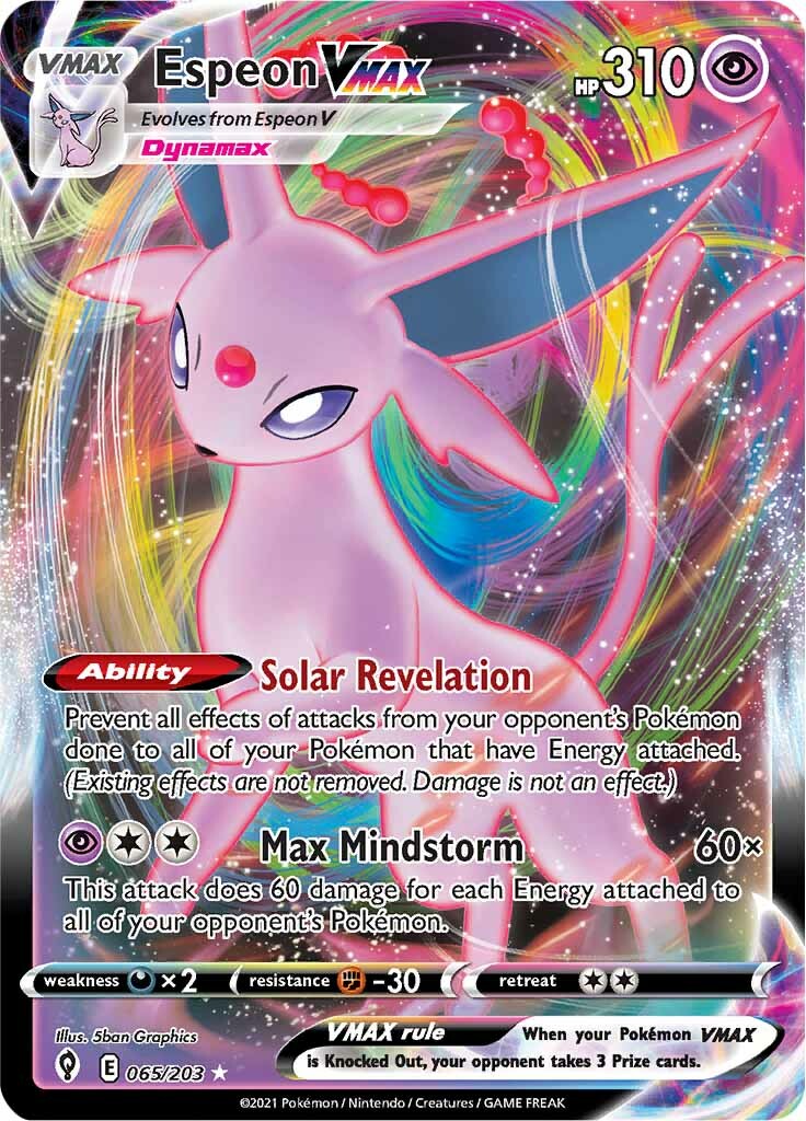 Espeon VMAX (065/203) [Sword & Shield: Evolving Skies] - The Mythic Store | 24h Order Processing