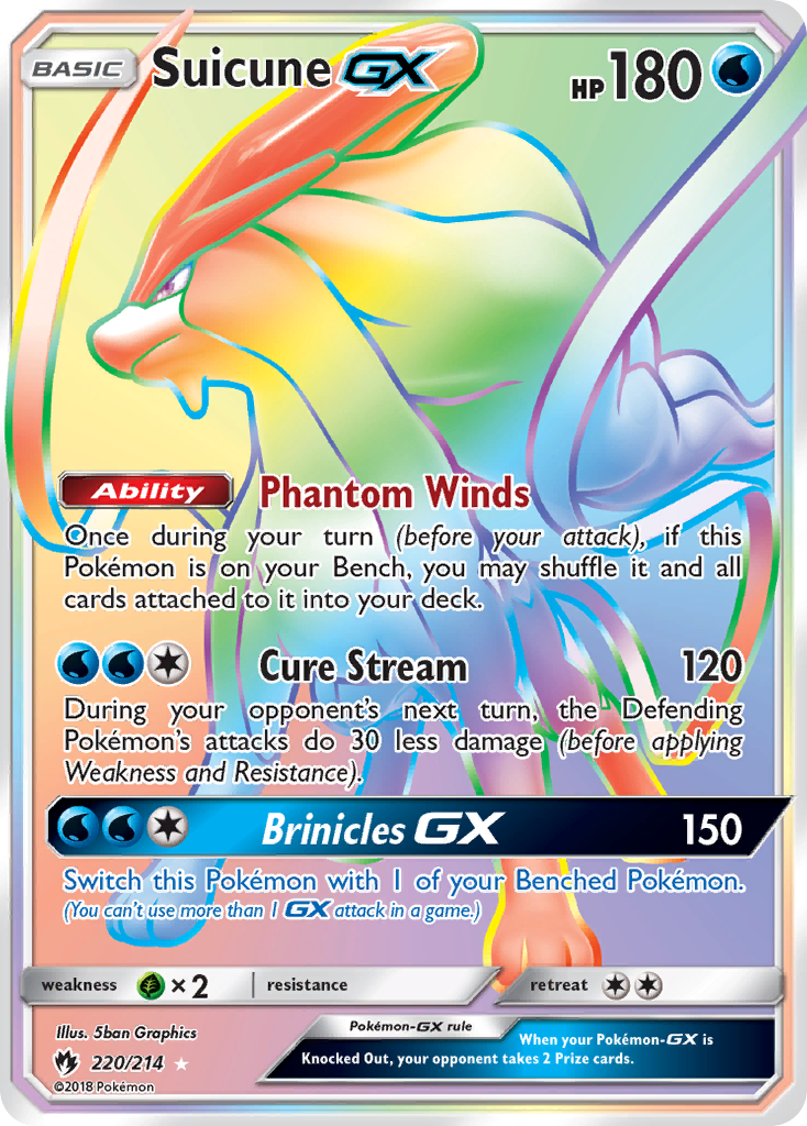 Suicune GX (220/214) [Sun & Moon: Lost Thunder] - The Mythic Store | 24h Order Processing