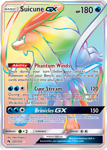 Suicune GX (220/214) [Sun & Moon: Lost Thunder] - The Mythic Store | 24h Order Processing